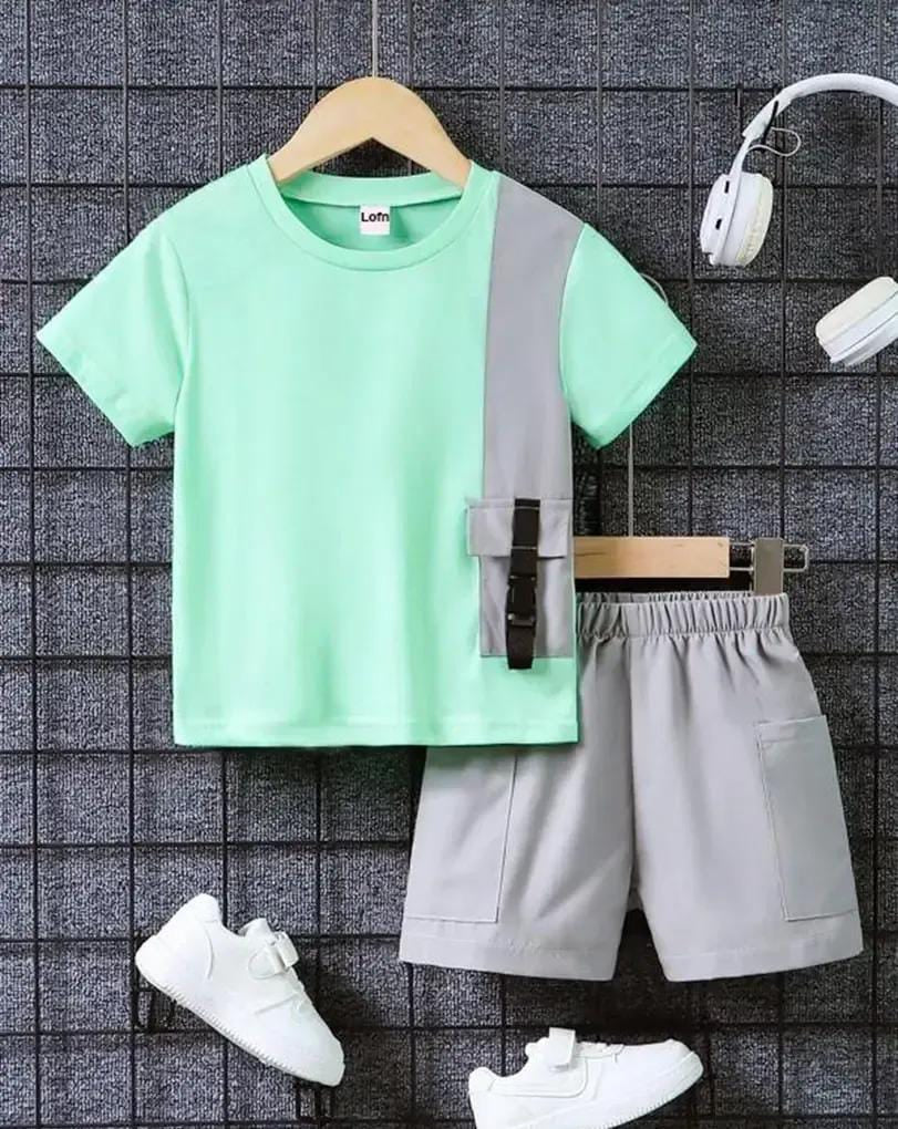 Cotton T-shirt and Shorts combo for kids