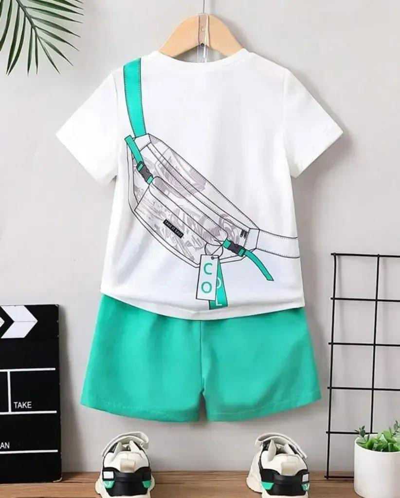 Cotton T-shirt and Shorts combo for kids