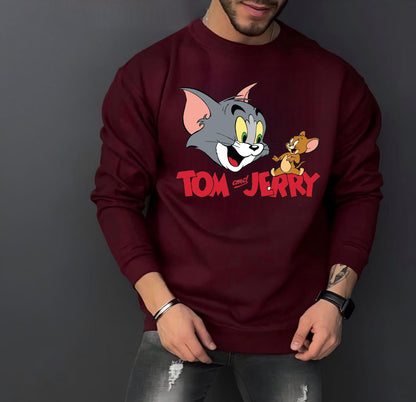 Tom and Jerry Cotton Fleece Sweatshirt