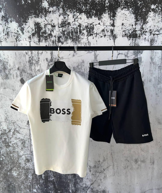 BOSS Men’s T-Shirt & Shorts Set - Premium Quality