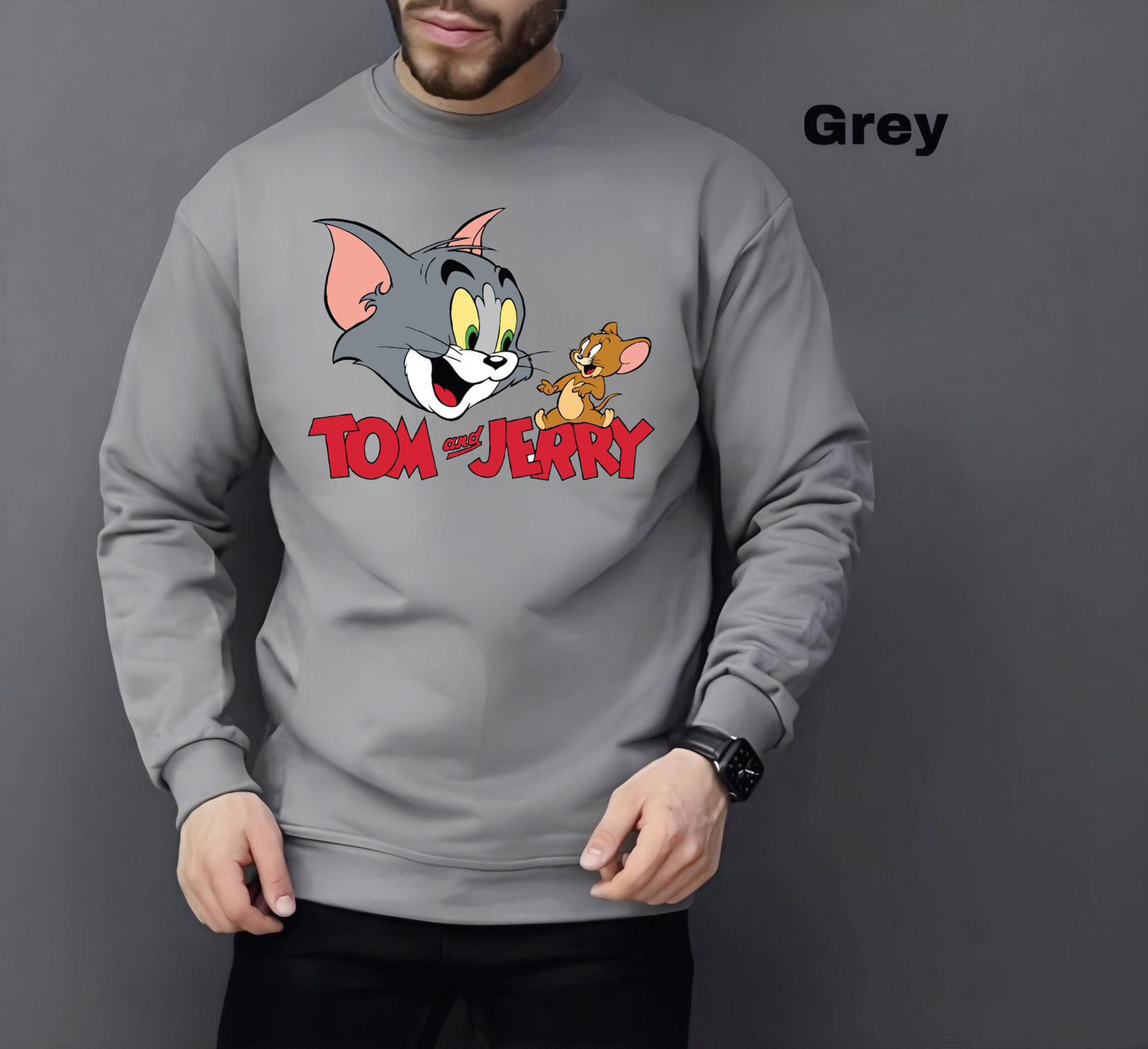 Tom and Jerry Cotton Fleece Sweatshirt