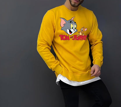 Tom and Jerry Cotton Fleece Sweatshirt