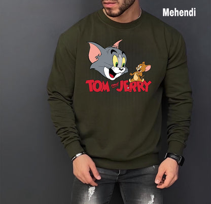 Tom and Jerry Cotton Fleece Sweatshirt