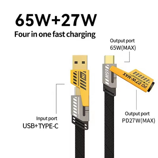 G3 Max 4-in-1 Indestructible Cable - Best Travel Accessory for Fast Charging