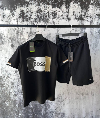 BOSS Men’s T-Shirt & Shorts Set - Premium Quality