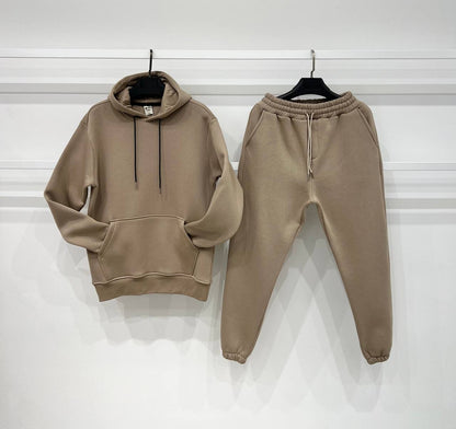 Ultimate Winter Tracksuit Combo: Warm Hoodie & Lower with Zip Pockets