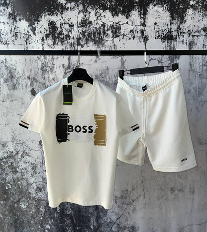 BOSS Men’s T-Shirt & Shorts Set - Premium Quality