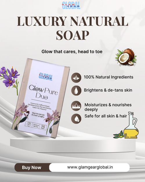 Glow Pure Duo – All-in-One Natural Care Soap (Pack of 2)