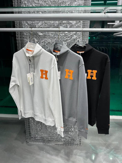 Stylish Cotton Fleece Half-Zip Sweatshirts